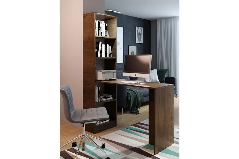 Gdeide Skrivbord 50x125 cm - Brun - Products - Möbler - Bord & matgrupp - Kontorsbord - Datorbord