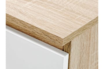 Kubana Skrivbord 130 cm med Förvaring Lådor - Grå/Vit - Products - Möbler - Bord & matgrupp - Kontorsbord - Datorbord