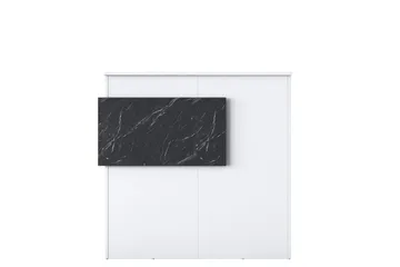 Naruto Skrivbord 110 cm - Marmor/Vit - Products - Möbler - Bord & matgrupp - Kontorsbord - Datorbord