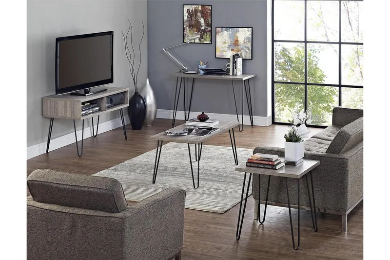 Owen Skrivbord 102 cm Grå/Svart - Dorel Home - Products - Möbler - Bord & matgrupp - Kontorsbord - Datorbord