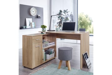 Gulshan Hörnskrivbord 120 cm - Brun/Natur - Products - Möbler - Bord & matgrupp - Kontorsbord - Skrivbord - Hörnskrivbord