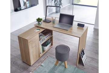 Gulshan Hörnskrivbord 120 cm - Brun/Natur - Products - Möbler - Bord & matgrupp - Kontorsbord - Skrivbord - Hörnskrivbord
