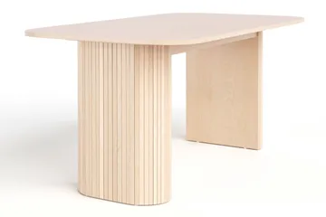 Kopparbo Matbord 160 cm med 4 Filip Matstolar - White / Taupe Bouclé - Products - Möbler - Bord & matgrupp - Matgrupp