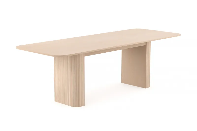 Kopparbo Matbord 180-240 cm Förlängningsbart med 6 Sawako Stolar - Vit - Products - Möbler - Bord & matgrupp - Matgrupp