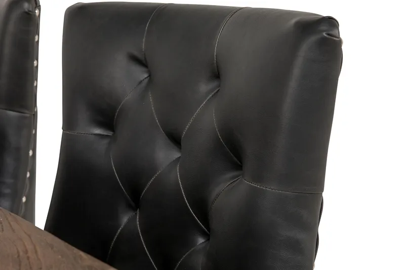 Lyon Förlängningsbar Matgrupp 200 cm med 6 Tuva Fåtölj - Natur/Svart - Products - Möbler - Bord & matgrupp - Matgrupp