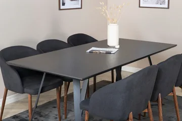Marina Matgrupp 180 cm Rektangulär med 6 Arch stolar - Svart - Products - Möbler - Bord & matgrupp - Matgrupp