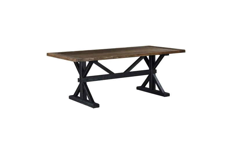 Matbord Bloomington Lyon Premium Förlängningsbart 200 cm Natur/Svart