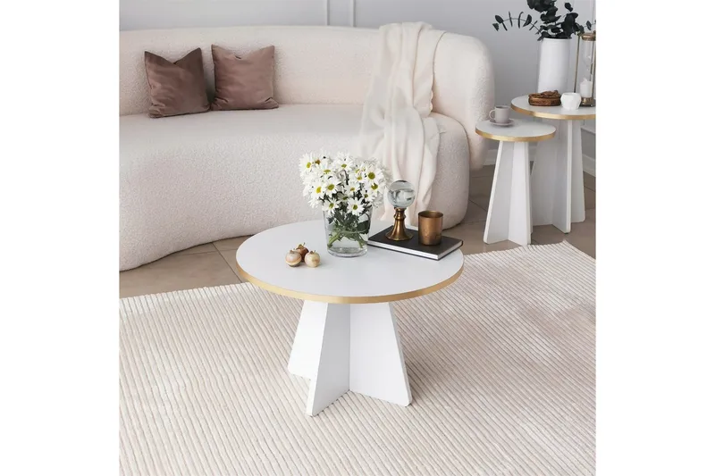 Munne Soffbord 60 cm - Vit - Products - Möbler - Bord & matgrupp - Soffbord