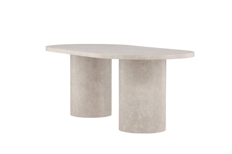Narvik Dining Table 100x200 cm - Beige Marblelook  / - Beige - Products - Möbler - Bord & matgrupp - Matbord & köksbord
