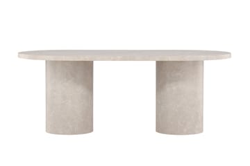 Narvik Dining Table 100x200 cm - Beige Marblelook  / - Beige - Products - Möbler - Bord & matgrupp - Matbord & köksbord