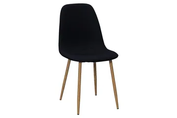Noira Ovalt Matbord 220 cm EK +  6 st Nibe stol svart med ek ben - Natur/Svart - Products - Möbler - Bord & matgrupp - Matgrupp