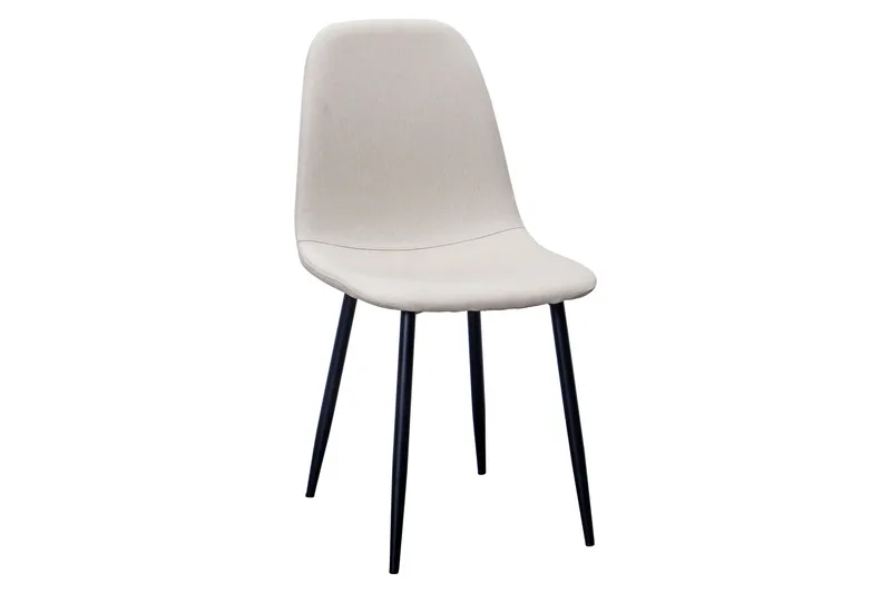 Noira Ovalt Matbord 220 cm Svart +  6 st Nibe stol beige med svarta ben - Svart/Beige - Products - Möbler - Bord & matgrupp - Matgrupp
