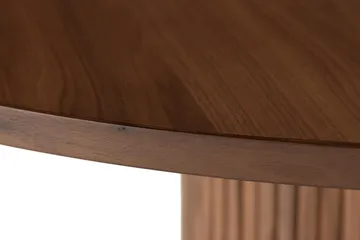 Noira Runt Litet Matbord Valnöt 120 cm - Brun / Ribbad - Products - Möbler - Bord & matgrupp - Matbord & köksbord