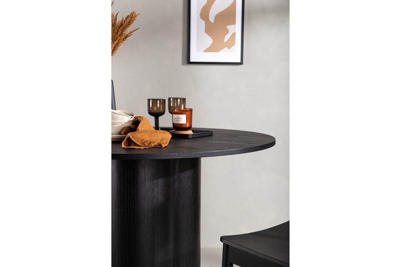 Olivia Matbord 110 cm Runt - Svart - Products - Möbler - Bord & matgrupp - Soffbord