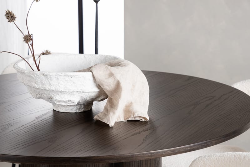 Olivia Matgrupp 110 cm Rund med 4 Chico Stolar - Mocca - Products - Möbler - Bord & matgrupp - Matgrupp