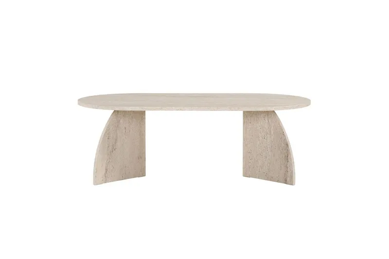 Osyra Soffbord 120 cm, Travertine