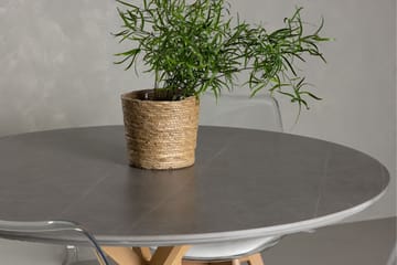 Piazza Matgrupp 120 cm Rund med 4 Edvin stolar - Grå - Products - Möbler - Bord & matgrupp - Matgrupp