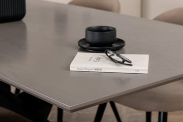 Piazza Matgrupp 180 cm Rektangulär med 6 Velvet stolar - Beige - Products - Möbler - Bord & matgrupp - Matgrupp