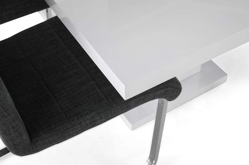 Ratliff Förlängningsbar Matgrupp 180 cm med 6 Cibus Stol - Vit/Grå/Krom - Products - Möbler - Bord & matgrupp - Matgrupp