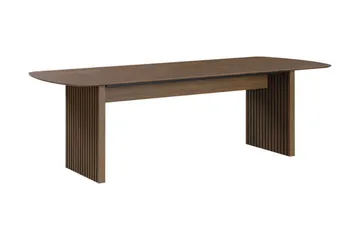 Richeto Matbord 240 cm med 8 Winston Matstolar - Rökt ek / Beige / Metallben Svart - Products - Möbler - Bord & matgrupp - Matgrupp