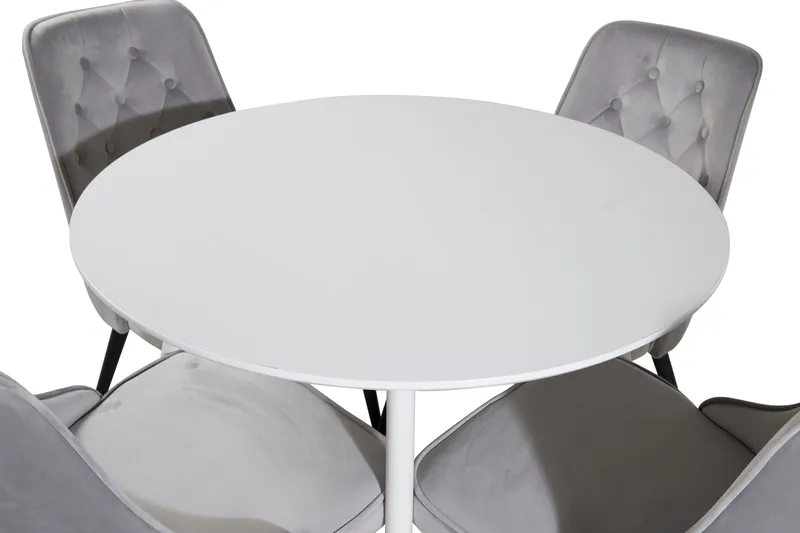 Ridones Matbord Runt med 4 st Valera Lyx Sammetstol - Products - Möbler - Bord & matgrupp - Matgrupp
