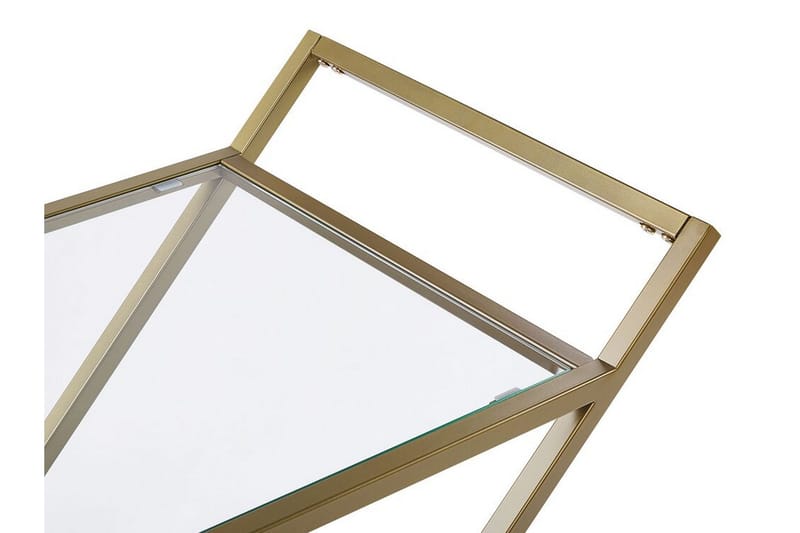 Serveringsvagn glas/guld IVERA - Guld - Products - Möbler - Bord & matgrupp - Serveringsvagn & serveringsbord - Rullvagn, rullbord & serveringsbord