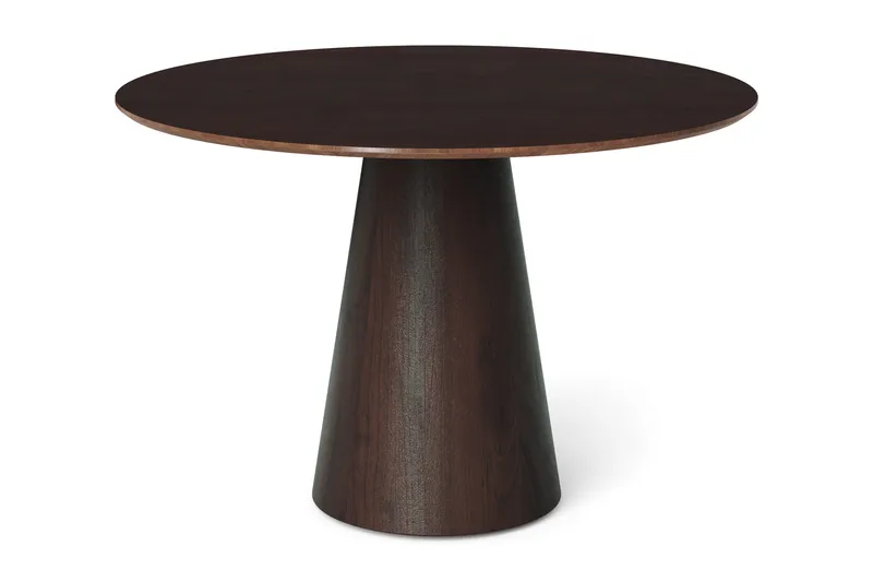 Siena Litet Matbord Runt 110cm Fanér - Mörkbrun Rökt ek - Products - Möbler - Bord & matgrupp - Matbord & köksbord