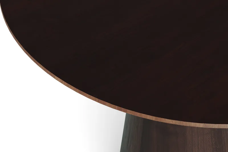 Siena Litet Matbord Runt 110cm Fanér - Mörkbrun Rökt ek - Products - Möbler - Bord & matgrupp - Matbord & köksbord