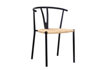 Siena Matgrupp runt 130 cm Svart med 6 Elysia Matstolar - Svart - Products - Möbler - Bord & matgrupp - Matgrupp
