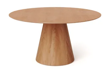 Siena Stort Matbord Runt 150cm Fanér - Ek - Products - Möbler - Bord & matgrupp - Matbord & köksbord