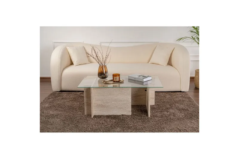 Soffbord Haruto Travertin - Travertin - Products - Möbler - Bord & matgrupp - Soffbord