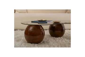 Soffbord Jaromere Valnöt / Bronse - Valnöt / Bronse - Products - Möbler - Bord & matgrupp - Soffbord