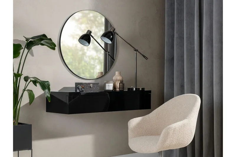 Staffin Sminkbord 100x38 cm - Svart - Products - Möbler - Bord & matgrupp - Sminkbord & toalettbord