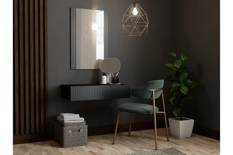 Strontian Sminkbord 80x42 cm Scandinavian Choice Black - Products - Möbler - Bord & matgrupp - Sminkbord & toalettbord