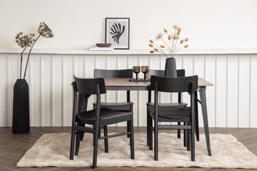 Tempe Matgrupp 140 cm Rektangulär med 4 Montros stolar - Svart - Products - Möbler - Bord & matgrupp - Matgrupp