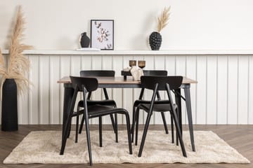 Tempe Matgrupp 140 cm Rektangulär med 4 Ursholmen stolar - Svart - Products - Möbler - Bord & matgrupp - Matgrupp