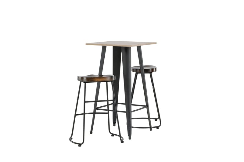 Tempe Matgrupp 60 cm Rektangulär med 2 Ozark stolar - Svart - Products - Möbler - Bord & matgrupp - Matgrupp