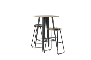 Tempe Matgrupp 60 cm Rektangulär med 2 Ozark stolar - Svart - Products - Möbler - Bord & matgrupp - Matgrupp