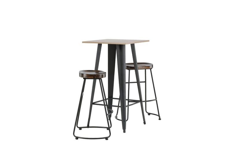 Tempe Matgrupp 60 cm Rektangulär med 2 Ozark stolar - Svart - Products - Möbler - Bord & matgrupp - Matgrupp