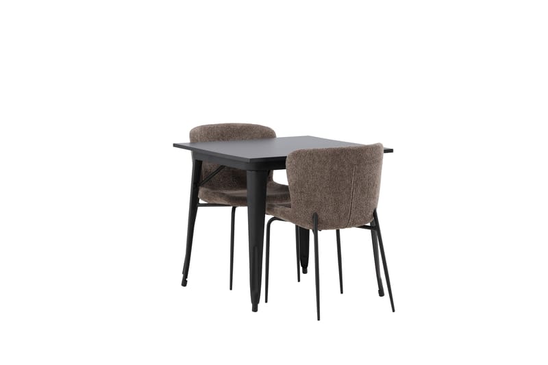 Tempe Matgrupp 80 cm Rektangulär med 2 Modesto stolar - Svart - Products - Möbler - Bord & matgrupp - Matgrupp