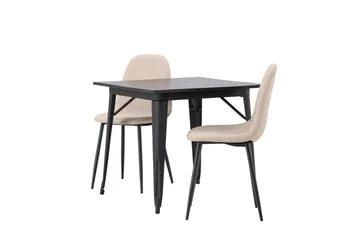 Tempe Matgrupp 80 cm Rektangulär med 2 Polar stolar - Beige - Products - Möbler - Bord & matgrupp - Matgrupp