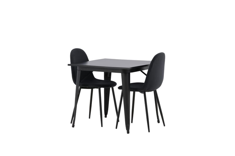 Tempe Matgrupp 80 cm Rektangulär med 2 Polar stolar - Svart - Products - Möbler - Bord & matgrupp - Matgrupp