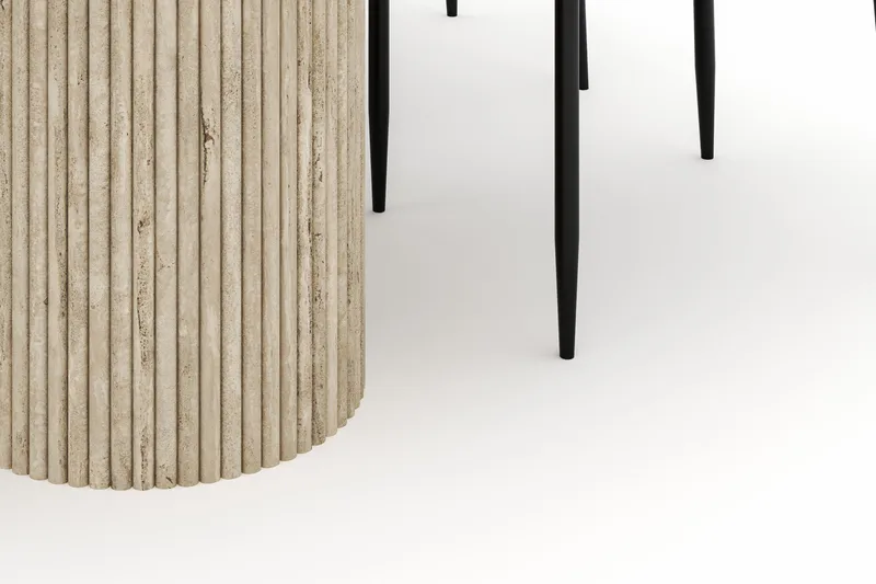 Uppveda Ovalt Matbord 180x90 cm med 4 Sawako Stolar - Beige - Products - Möbler - Bord & matgrupp - Matgrupp