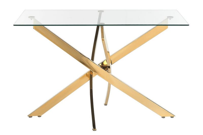 Vincenzo Matbord 70x120 cm - Transparent/Guld - Products - Möbler - Bord & matgrupp - Matbord & köksbord
