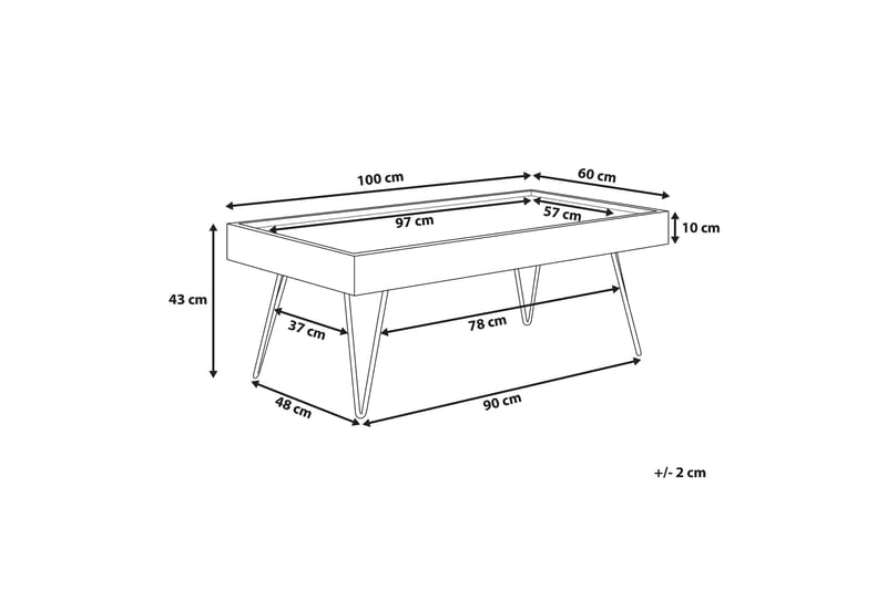 Welton Soffbord 100 cm - Valnötsbrun - Products - Möbler - Bord & matgrupp - Soffbord