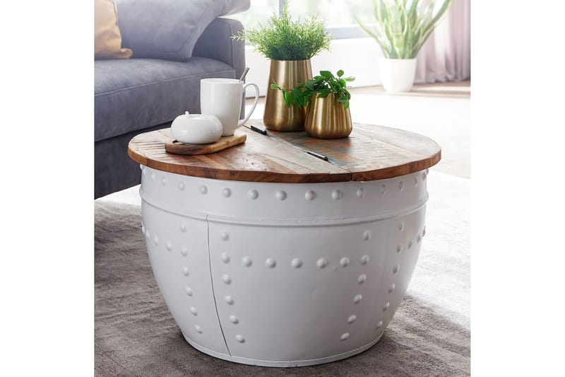 Willowdale Soffbord 60 cm Runt - Brun/Vit - Products - Möbler - Bord & matgrupp - Soffbord