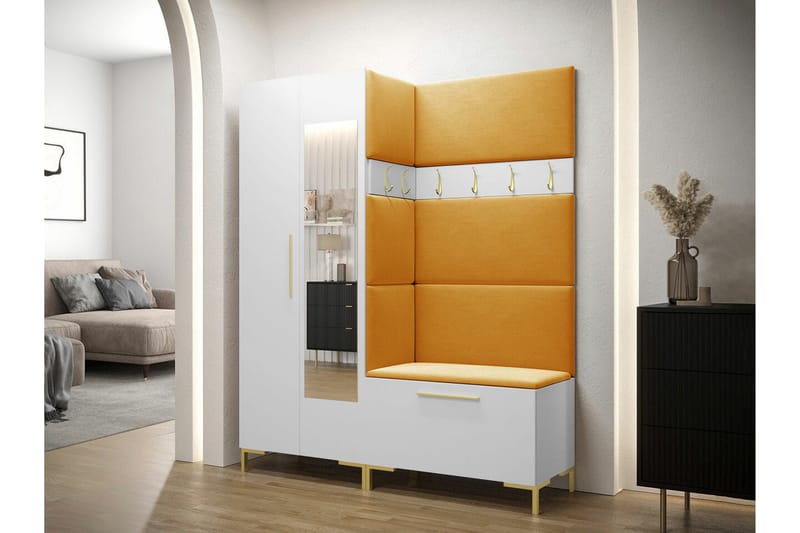 Dunvegan Hallmöbelset 158x46 cm White - Products - Möbler - Hallmöbler - Möbelset för hall & entre