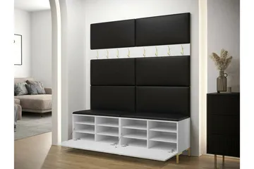 Dunvegan Hallmöbelset 168x46 cm - Svart - Products - Möbler - Hallmöbler - Möbelset för hall & entre