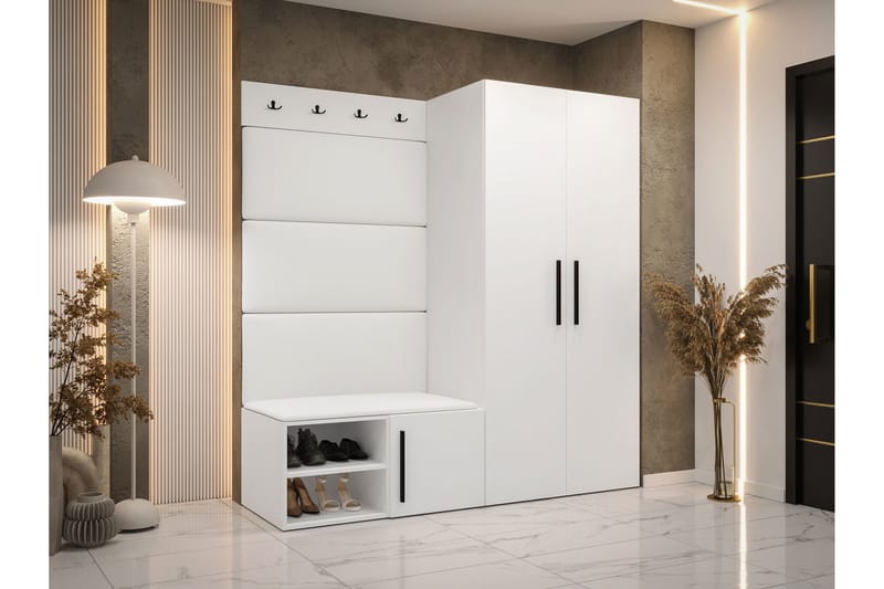 Farosa Hallmöbelset - Vit - Products - Möbler - Hallmöbler - Möbelset för hall & entre