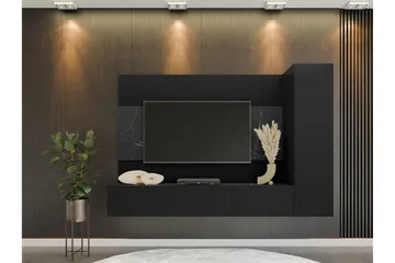 Bernice Tv-skåp 220x38 cm - Svart - Products - Möbler - TV- & Mediamöbler - TV-möbelset